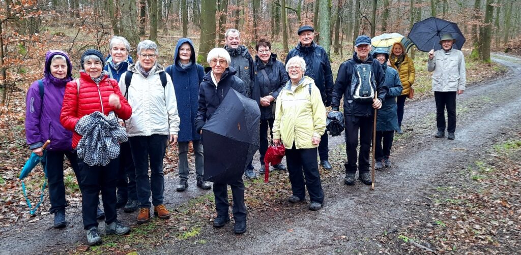 Mitglieder der Seniorenverbände Pforzheim und Neuenbürg im Brötzinger Wald. Foto: J. Bechtle