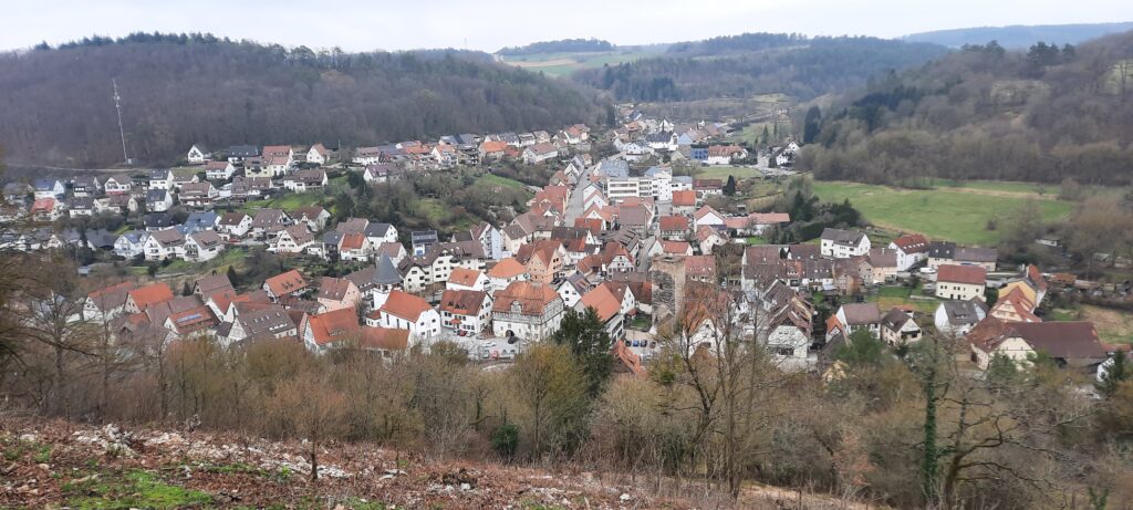 Ausblick beim Wandern in Mönsheim