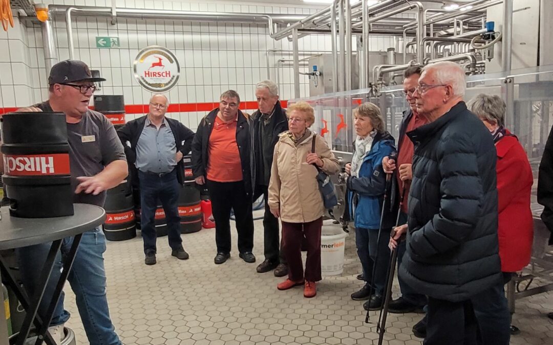 Herbstausflug der Regionalverbände Schwarzwald-Baar und Singen mit der Besichtigung der Hirschbrauerei in Wurmlingen