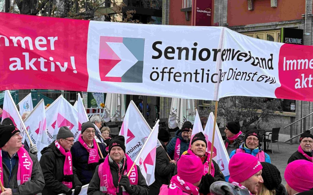 Auch Seniorinnen und Senioren zeigen Flagge