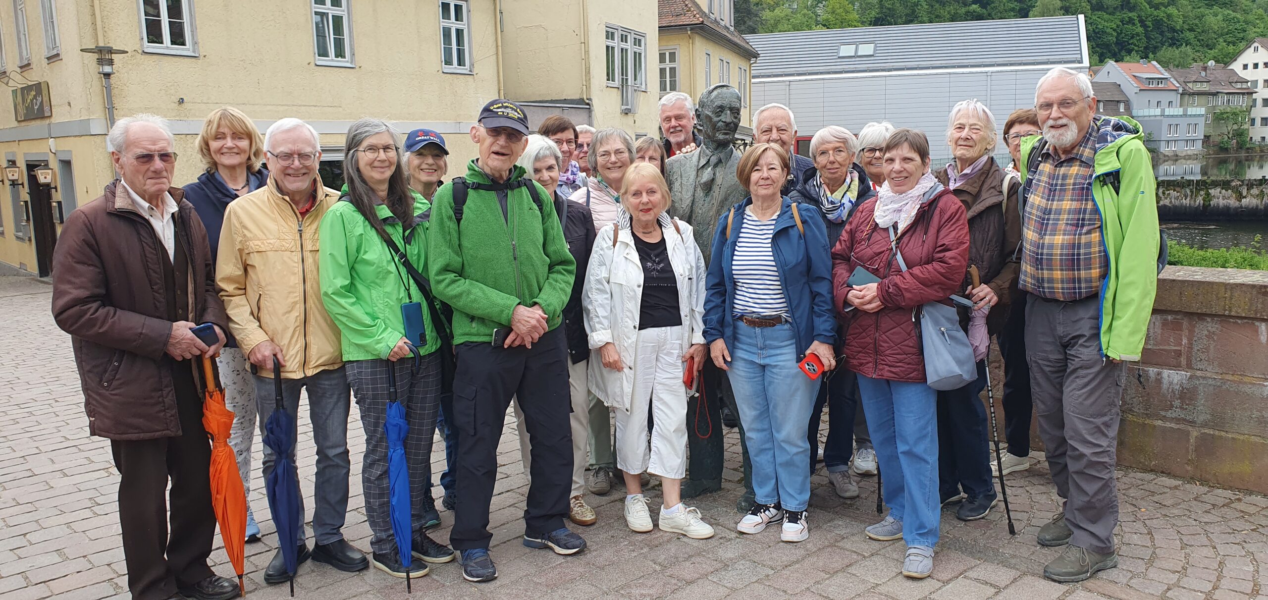 Die Reutlinger Gruppe auf dem Marktplatz in Calw