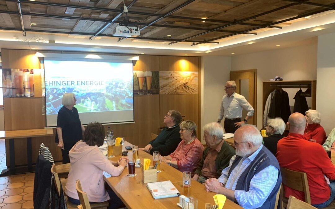 Vortrag am 28.4.2026 über den Strommarkt, Geschäftsführer Peter Guggemos „Ehinger Energie“